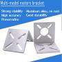Purewords Right Angle Multi-Model Motor Support Bracket | 775 Motor Fixed Mounting Base | L-Shaped Thick Aluminum Alloy |750/755/775/799/859/997 Motor Bracket | mounting Base 46 Stepper 52