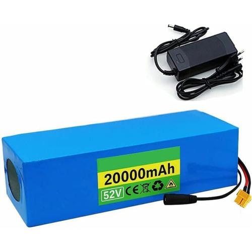 SHENGANG Lithium Battery, 52V 20AH Electric Bike Lithium Battery with Charger and BMS, for 200W 500W 750W 1000W Motor