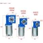 Bemonoc Electric 12V 250W High Speed DC Worm Gear Motor 240RPM with Gearbox Speed Reducer Ratio 7.5/1