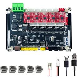 ARM 32-bit 4 Axis GRBL 1.1f Type-C Port CNC Engraving Machine Control Board,Optocoupler Isolation,CNC Router Engraver Milling Machine GRBL Control