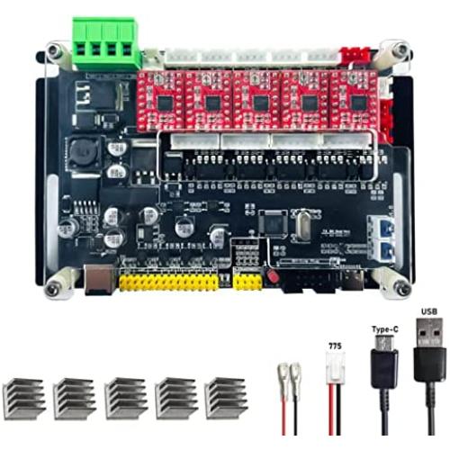 ARM 32-bit 4 Axis GRBL 1.1f Type-C Port CNC Engraving Machine Control Board,Optocoupler Isolation,CNC Router Engraver Milling Machine GRBL Control