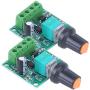 FTVOGUE 2pcs PWM DC Motor Speed Controller Adjustable Low Voltage Control Switch 1803BK 1.8V 3V 5V 6V 12V2A ,Motor Equipment Accessories