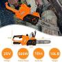 Electric Motor Saw.20V 10in 2.0AH Cordless Lithium Battery with Fast Charging Dock Charging Saw Orange