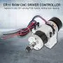 WS55-22 ER11 Brushless Spindle Motor, CNC Spindle + Drive + Power Supply + Fixed Clamp 500W, Motor Drive Controller