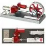 TAOLEI hot air Stirling Engine Motor Model electromagnetic Engine Model Pneumatic Engine steam Engine Model Educational Toy kit red, Yellow and Blue (H1)
