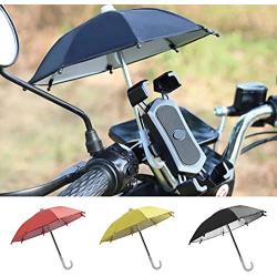 ihreesy Motorcycle Cell Phone Umbrella,Waterproof Mini Handlebar Cell Phone Holder Sun Shade Umbrella Portable Phone Holder Umbrella for Outdoor,Dark Blue