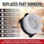 AC Blower Motor with Fan - Replaces 68232372AC, 87103-0E040, 87103-60400 - Compatible with Dodge, Lexus and Toyota Vehicles - Journey, ES300h, ES350, 4Runner, Avalon, Camry, Highlander - 2005-2020