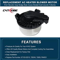 CYTROBE AC Heater Blower Motor HVAC Compatible with 2009-2019 Corolla Sedan | 2019 Corolla Hatchback | 2010-2015 Prius Hatchback | 2012-2018 Prius V Wagon Replaces 87103-02210, 700249, 75839, PM4031
