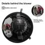 Blower Motor HVAC Blower Motor Assembly for 2008-2013 128i/135i, 2007-2013 328i/335i,2008-2011 M3, 2013-2015 X1 Replaces 64119227670 700218 PM9354 64119144200 64116933663