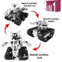 YESHIN STEM Projects for Kids Ages 8-12, 3-in-1 Remote Control Building Sets Tracked Car/Robot/Tank for Boys Age 8+, Ideal Engineering Science Learning Kit Birthday Gift for Kids (606pcs)