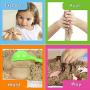Sense & Grow Sensory Sand Activity Kit - Sand Bin with 6 Farm Animal Figurines and Accessories Included - Educational STEM Learning Toy for Children - Fine Motor Montessori Sensory Toys for Kids 3+