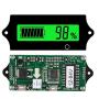 12v 24v 36v 48V Battery Voltage Meter rv with LCD Display Green Backlight,Battery Monitor Capacity Meter Level Indicator Voltage Gauge Meter for 2S-15S Lithium-Iron&Lead-Acid Batteries Auto Car