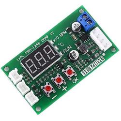 PWM Driver Module, DC 12V 24V 48V PWM 4-Wire Fan Temperature Controller Speed Governor Display Module for PC Fan/Alarm