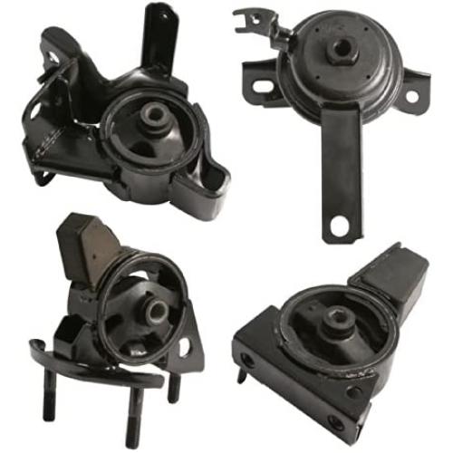 4pcs Motor Mounts Set Kit Fits Automatic Transmission Only, Compatible with 98-02 Toyota Corolla and 98-02 Chevy Prizm - 4Cylinder Engine Mounts