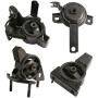 4pcs Motor Mounts Set Kit Fits Automatic Transmission Only, Compatible with 98-02 Toyota Corolla and 98-02 Chevy Prizm - 4Cylinder Engine Mounts