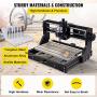 VEVOR CNC 3018 PRO Router Machine, GRBL Control 3-Axis Milling Engraver Engraving Machine, DIY CNC Router Kit with Transparent Enclosure, Offline Controller, for Wood Acrylic Plastic PCB PVC Carving