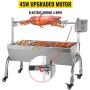 VEVOR 45W Rotisserie Grill Roaster, 37 Inch BBQ Small Pig Lamb Rotisserie Roaster, Max Capacity 88 lbs for Camping Outdoor Barbecue