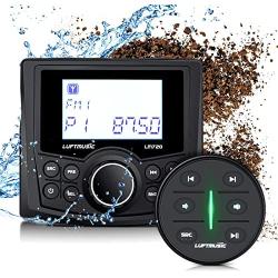 Powersport Bluetooth Radio Marine Stereo Wireless Remote Controller for Boat, RZR, Motorcycle, Golf Cart, Bikes