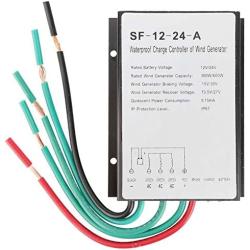 Wind Charge Controller 12V/24V 300W/600W,Automatic Wind Power Charge Regulator,IP67 Waterproof Wind Turbine Generator Charge Controller Regulator