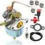 632615 Carburetor+spark plug for Tecumseh 632615 632208 632589 Carb H30 H35 H50 3.5HP Motor with fuel shut off valve