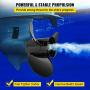 VEVOR Outboard Propeller, Replace for OEM 765183, 3 Blades 13 1/4