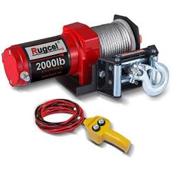 RUGCEL 2000-lb. ATV/UTV Electric Winch (2000winch)