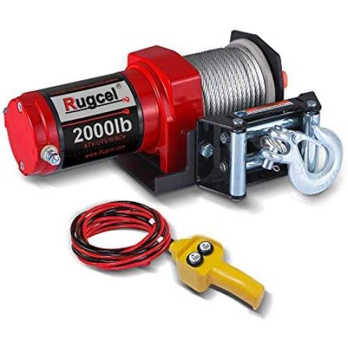 RUGCEL 2000-lb. ATV/UTV Electric Winch (2000winch)