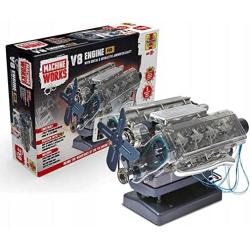 Yehalym V8 Internal Combustion Engine Motor Working Model - V8 Engine Assembly Model Combustion Engine Model - Generator Model Educational Toy for Adults and Kids
