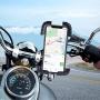 Bike Phone Mount, Motorcycle Cell Phone Holder - Maxitino Aluminum Bicycle Scooter Handlebar Phone Cradle, Compatible with i-Phone & Android Devices and 0.78