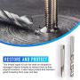 Orion Motor Tech 131PC SAE Thread Repair Kit, HSS Drill Helicoil Kit Standard, 1/4