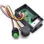 SDTC Tech 6V-30V 8A DC Motor Speed Controller 6V 12V 24V PWM Stepless Speed Control Switch Adjustable Driver Regulator with Duty Cycle LED Digital Display & Knob
