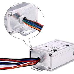 ICQUANZX DC Motor Speed Controller,Brush Motor Driver Controls Module DC 9V-60V 12V 24V 36V 48V 60V Motor Pulse Width Modulator Regulator 20A 1200W PWM Monitor Dimmer Governor with Switch & Knob