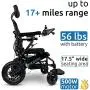 Fauteuil roulant électrique ultra-léger inclinable pour adultes et seniors - Moteur 500W, robuste, portable, idéal pour les voyages - Silla de Ruedas toutes surfaces. Fauteuil roulant électrique ultra-léger inclinable pour adultes et seniors - Moteur 500W, robuste, portable, idéal pour les voyages - Silla de Ruedas toutes surfaces.
