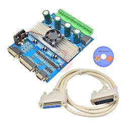 TB6560 DC 12V-36V 3A 4 Axis Stepper Motor Driver Controller Board PWM CNC DC Motor Drive with Fan for Bipolar Stepper Motor