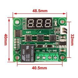 RioRand 12V DC Digital Cooling/Heating Thermostat Temp Control -50-110 °c Temperature Controller 10A Relay with Waterproof Sensor Probe