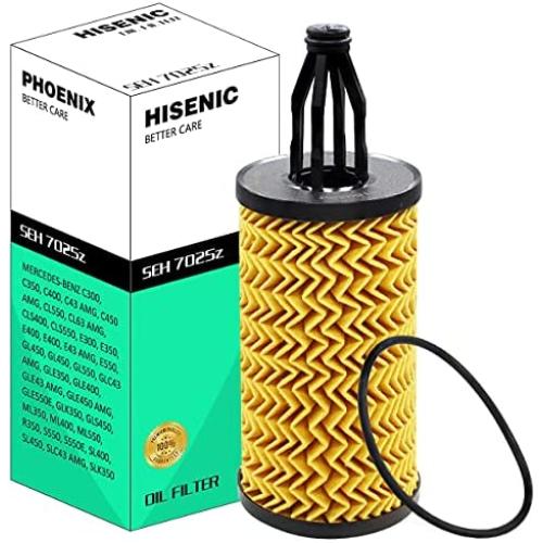Oil Filter Fits Mercedes Benz ML350 E350 C300 C400 S550 GLK350 Replace Mann Filter HU7025z | Part No. 2761800009 2761840025