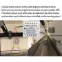Wireless Garage Door Opener Remote WiFi Switch Universal Controlled by Smartphone for Automatic Gate Opener System (with Door Sensor)
