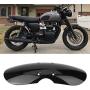 Gorgeri Universal Mud Flap Guard Fairing Mudguard Cover Motorcycle Short Front Mudguard Cover Guard AccessoriesFit for Triumph T100 2001-2016(Black)