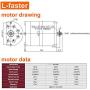 L-faster 36V48V 500W Electric High Speed Motor Kit Electric Scooter UNITEmotor Conversion Kit E300S MX350 Replacement Motor Upgrade Set
