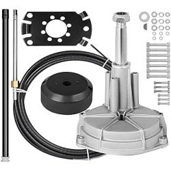 CREDSTAR Boat Steering Control Cable,for Outboard Steering Cable 16 Feet Mechanical Rotary Steering Kit for Boat Steering System