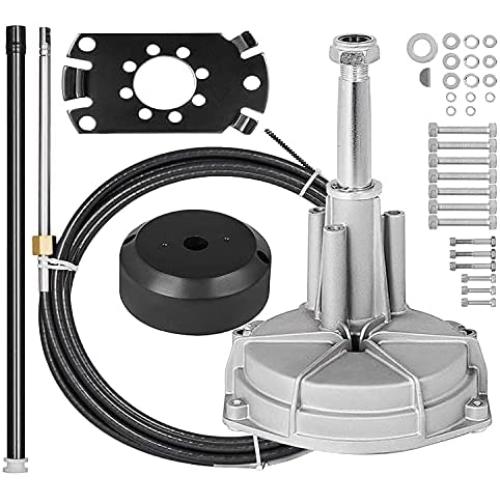 CREDSTAR Boat Steering Control Cable,for Outboard Steering Cable 16 Feet Mechanical Rotary Steering Kit for Boat Steering System