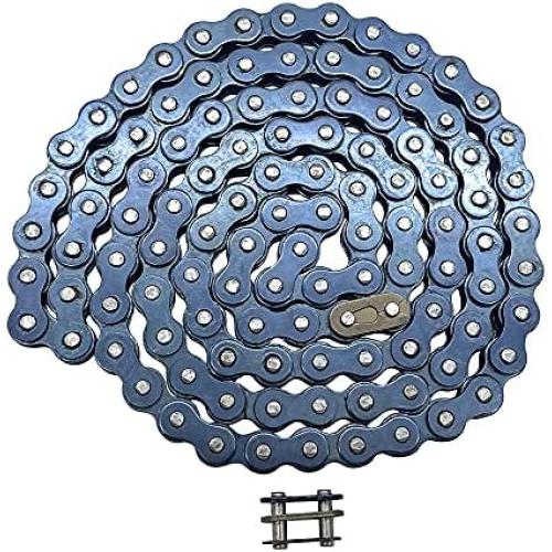 JINFANNIBI 415 Chain 110 Links 415H Heavy Duty Chain Gas Bike Chain for 49cc 60cc 66cc 80cc 2 Stroke Engine Motorized Bike