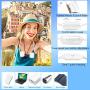 Portable Neck Fan, Hands free Wearable Neck Fans for Women Foldable Neck Fan Personal Cooling Fan 2000mAh Rechargeable 360° Adjustable for Outdoor, Sport, Office, Kitchen(White)