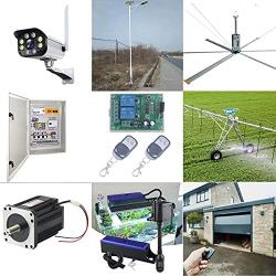 433Mhz Wireless Switch DC 12V 2CH Wireless Remote Control Switch, DC12V Relay Receiver Module, Transmitter Toggle ON Off Relay 433MHz (2X Remote Control 433MHz)