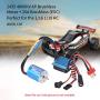 YOUQUKEJI 2435 4800KV 4P Sensorless Brushless Motor with 25A Brushless ESC Electric Speed Controller for 1/16 1/18 RC Car Truck
