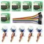 CenryKay 5 pièces Moteur Pas à Pas ULN2003 28BYJ-48 avec Carte de Pilotage 5V et 10pcs Dupont Fil Homme-Femme Broche Jumper Compatible Arduino CenryKay 5 pièces Moteur Pas à Pas ULN2003 28BYJ-48 avec Carte de Pilotage 5V et 10pcs Dupont Fil Homme-Femme Broche Jumper Compatible Arduino