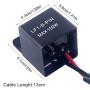 2-Pin LED Turn Light Flasher Relay 12V Universal Motorcycle Electronic Flasher Relay Emergency Led Light Indicator Light Flasher Relay