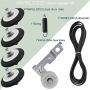 Dryer Repair Kit Compatible with LG Kenmore Dryer Include 4581EL2002C Dryer Drum Roller Assembly 4400EL2001A Dryer Belt 4561EL3002A Dryer Motor Idler Pulley&Spring, Replace 4581EL3001A 4581EL3001C