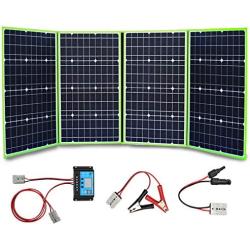 XINPUGUANG Foldable Solar Panel 200W 12V Portable Solar Charger with 20A Charge Controller for Battery Power Station Camping Travel RV Van Outdoor