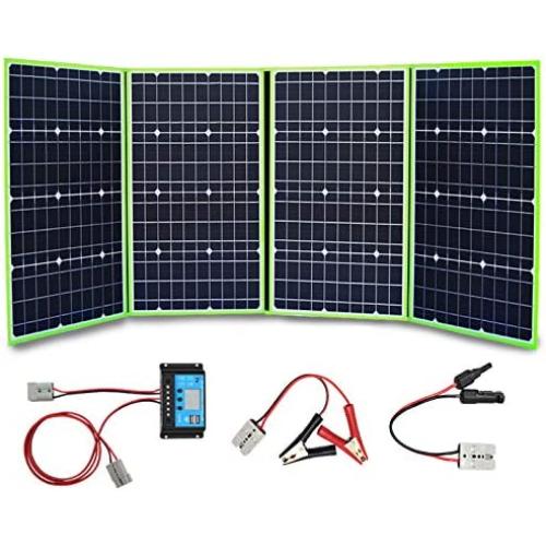 XINPUGUANG Foldable Solar Panel 200W 12V Portable Solar Charger with 20A Charge Controller for Battery Power Station Camping Travel RV Van Outdoor